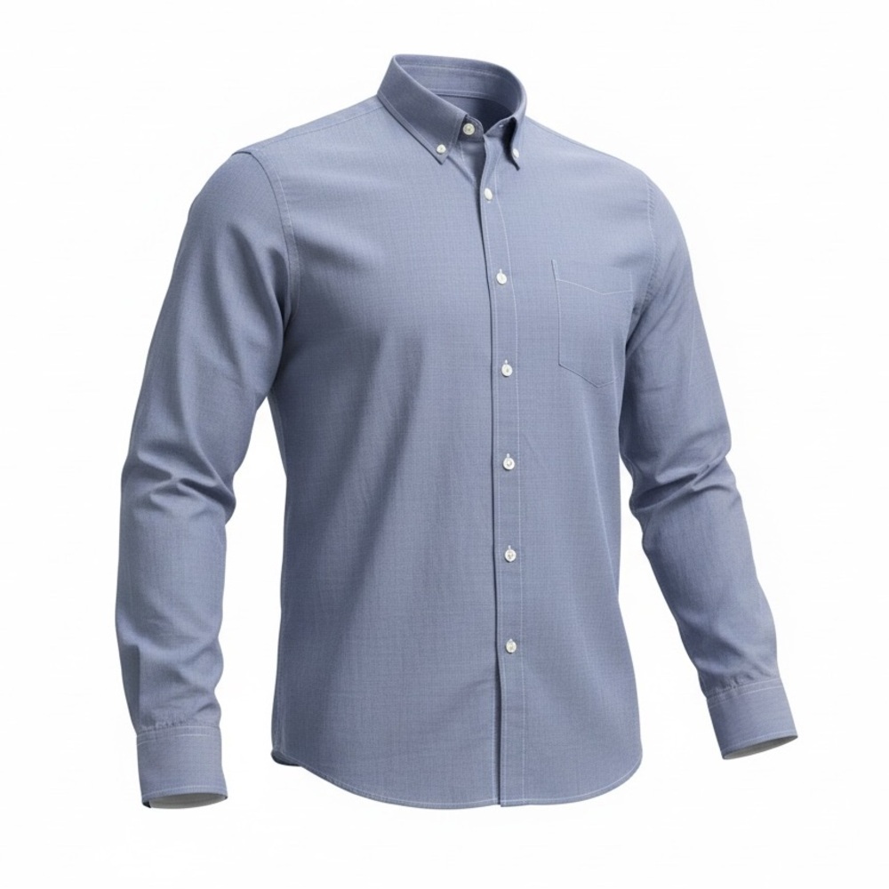J. Crew Men's Classic Blue Casual Shirt